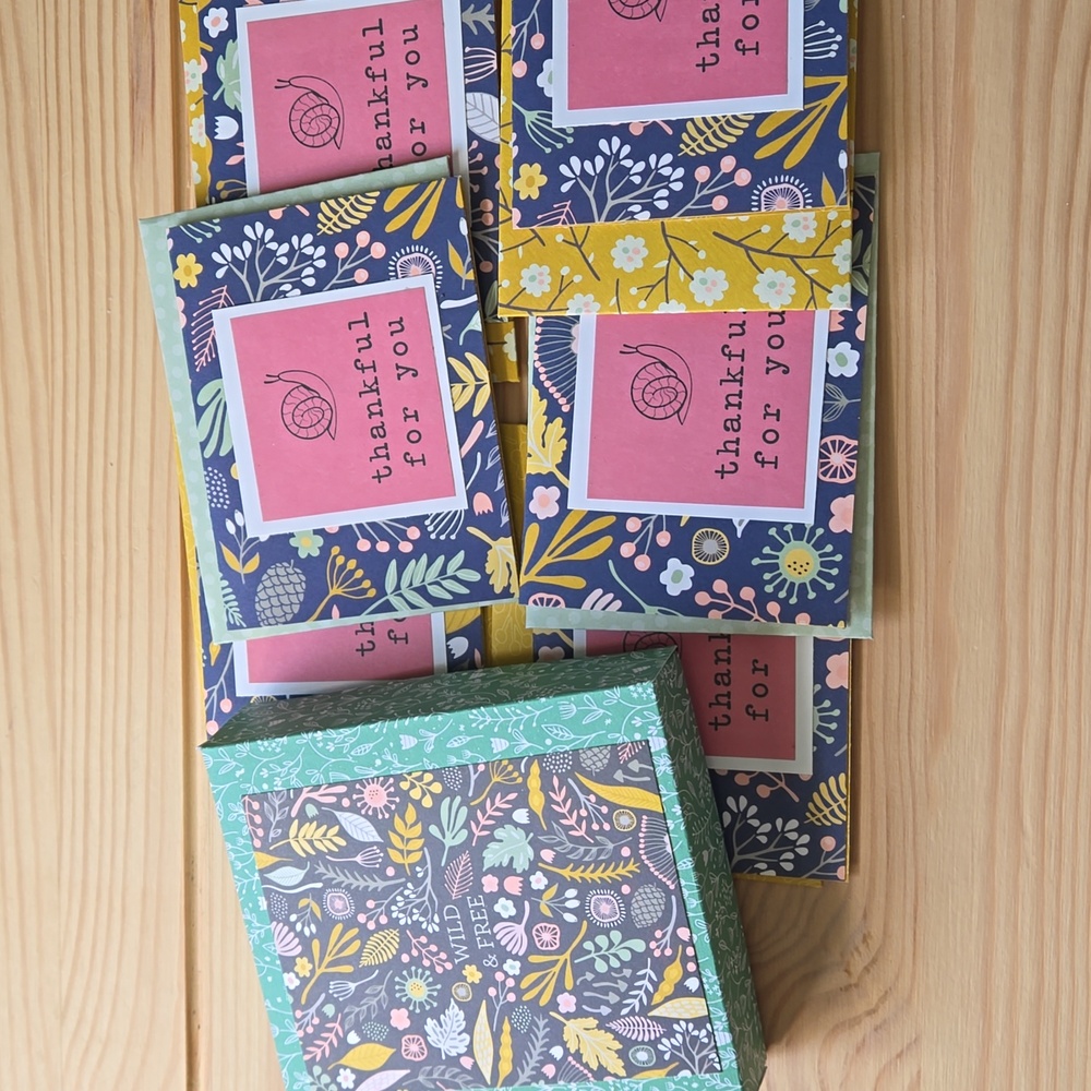 Handmade Mini Thankful For You Cards & Envelopes